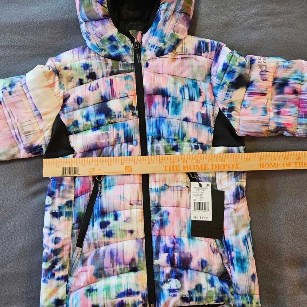 Boulder Gear Youth Girls size medium‎ Starlight Puffy winter Jacket hooded warm